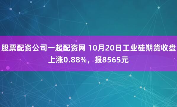 股票配资公司一起配资网 10月20日工业硅期货收盘上涨0.88%,报8565元